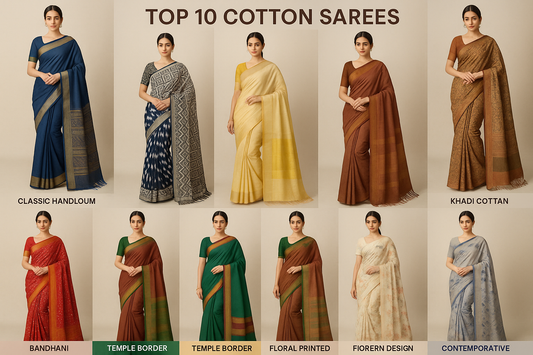Top 10 Plain Cotton Saree Blouse Designs : Elevate Everyday Elegance - Rpd Fashion