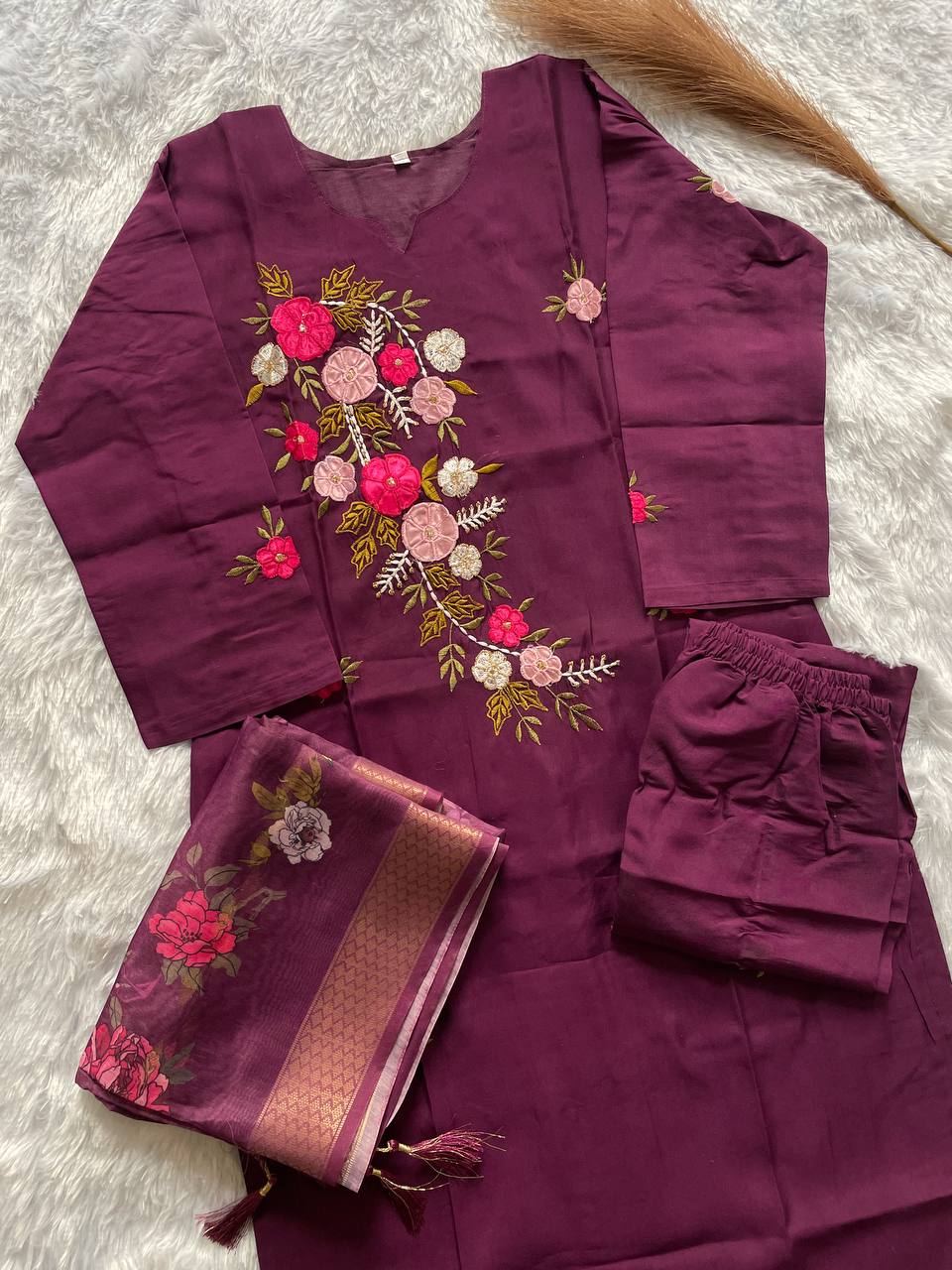 presenting new handwork kurta set collection