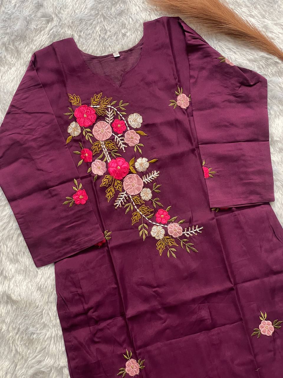 presenting new handwork kurta set collection