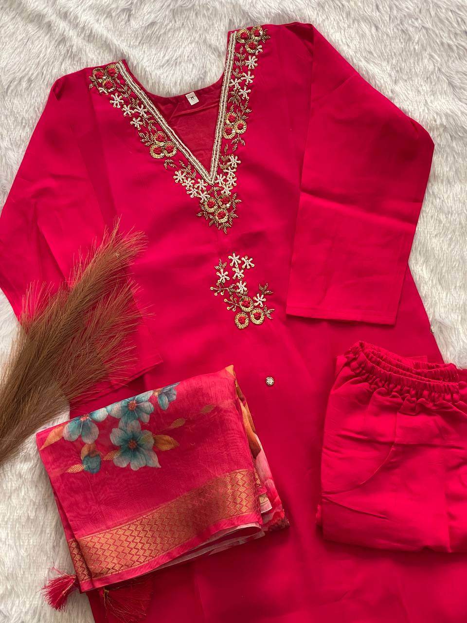 presenting new handwork kurta set collection - rpd fashion