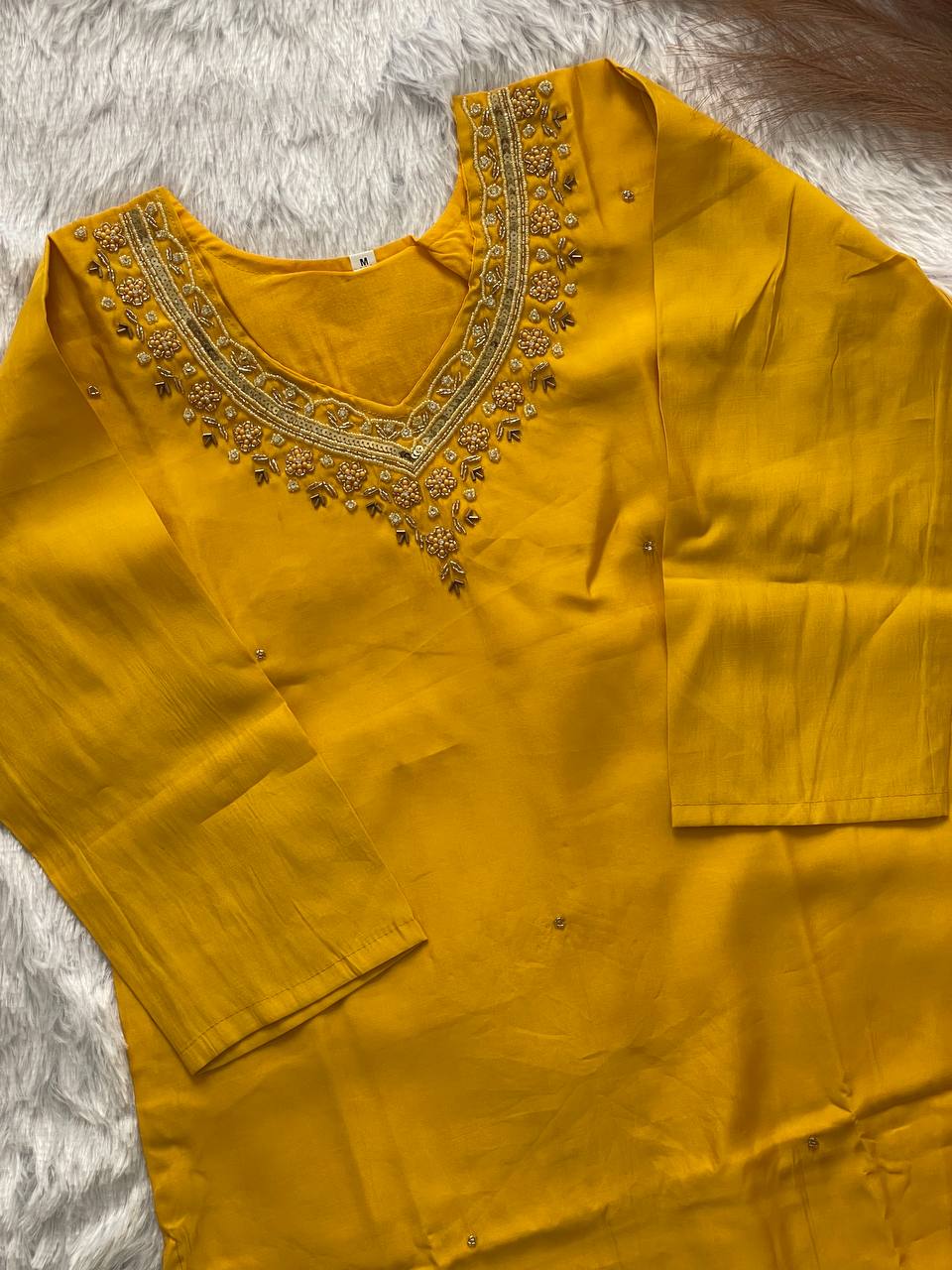 presenting new handwork kurta set collection 