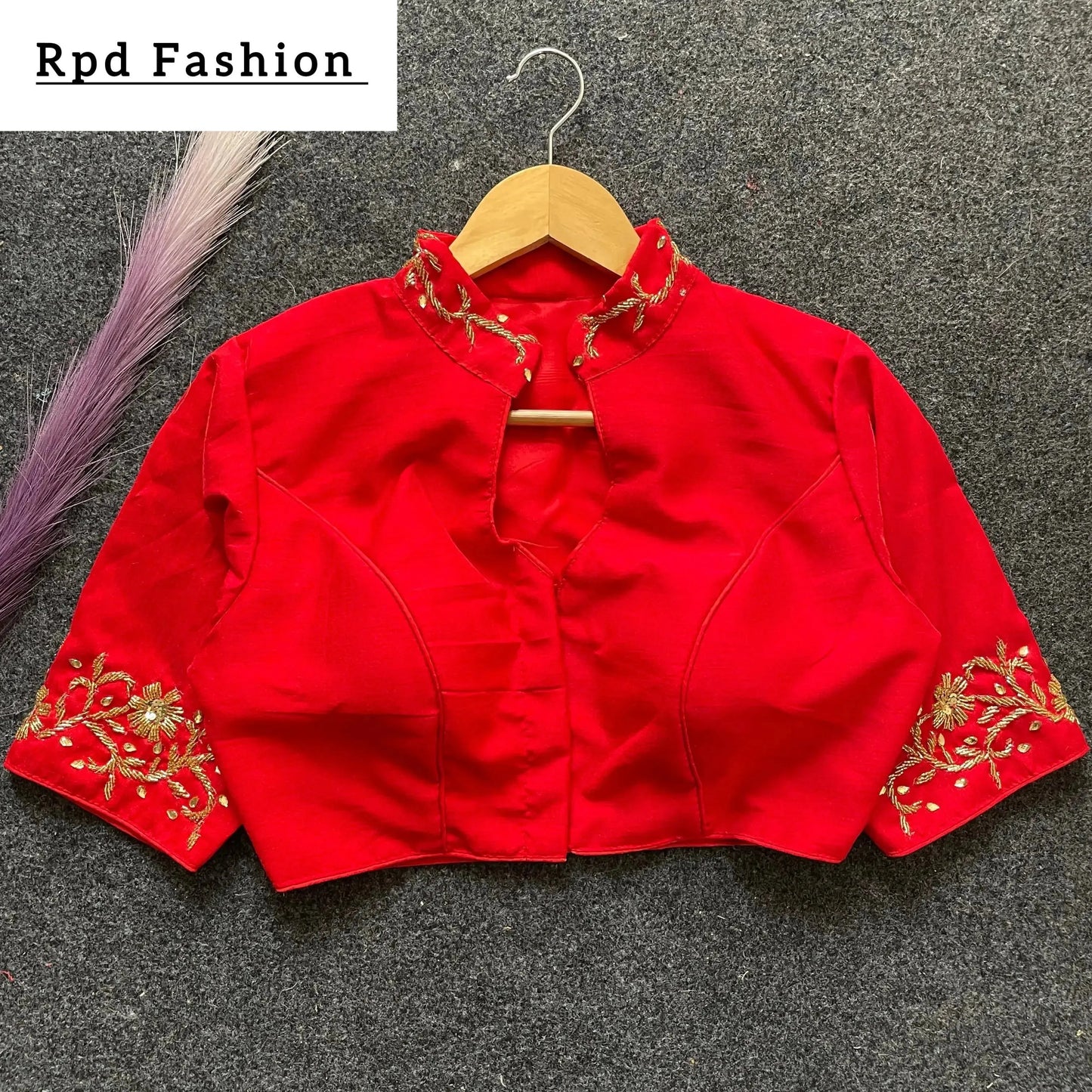premium banglori silk handcrafted blouse with intricate work - rpd fashion