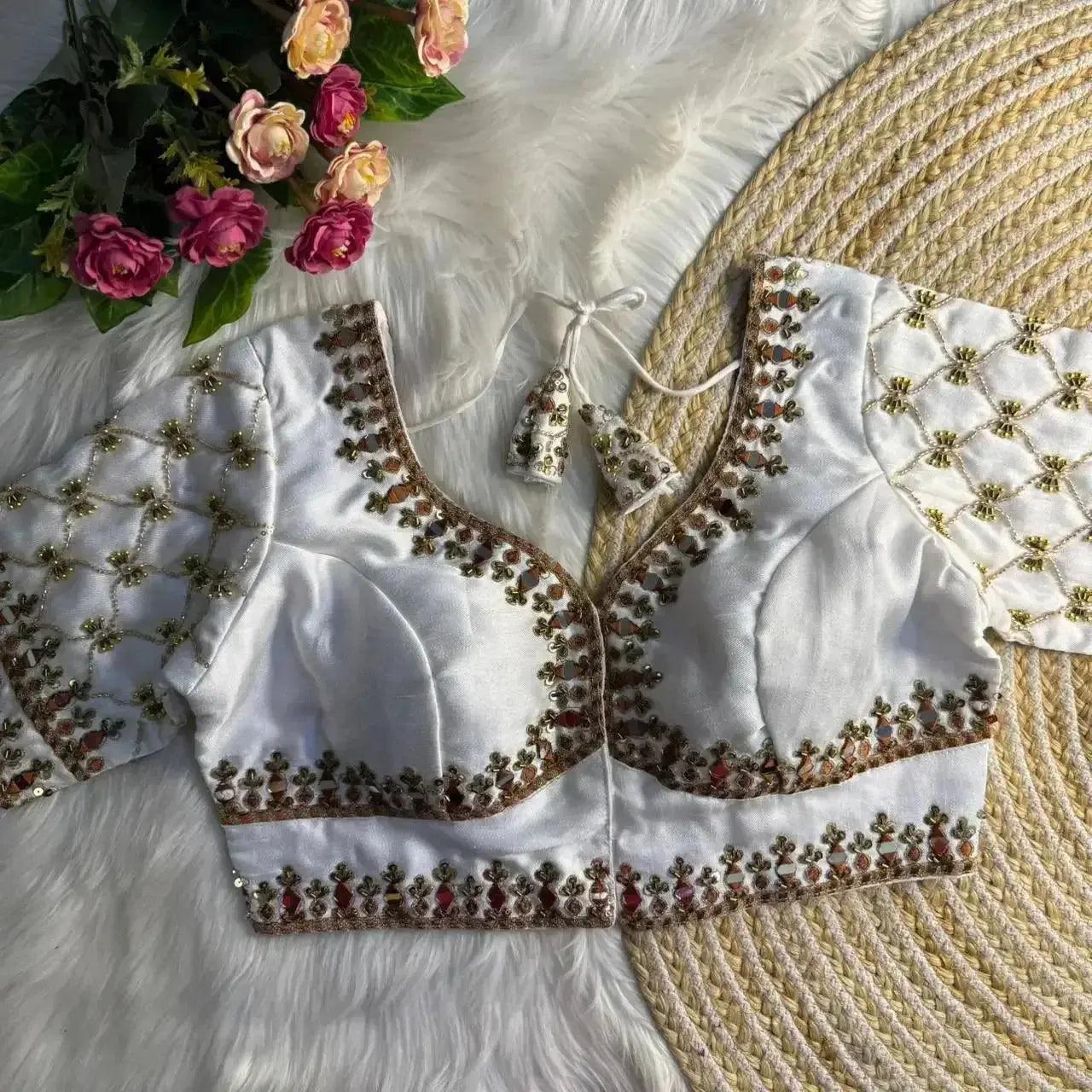 premium sabyasachi bridal blouse design with traditional indian motifs - rpd fashion