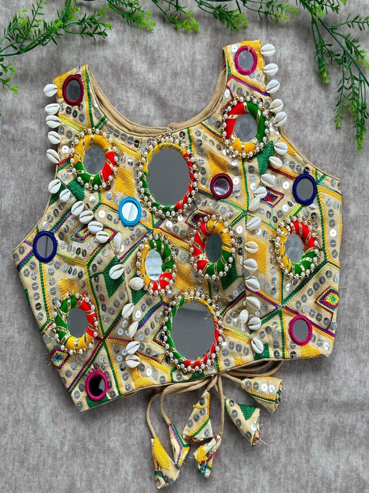 real mirror multi-thread work blouse for festivities - rpd fashion