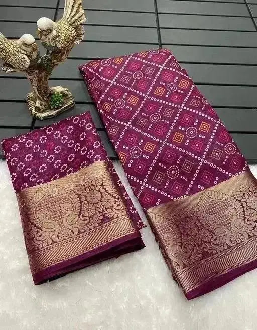 simple saree for wedding function with traditional gold zari border - rpd fashion