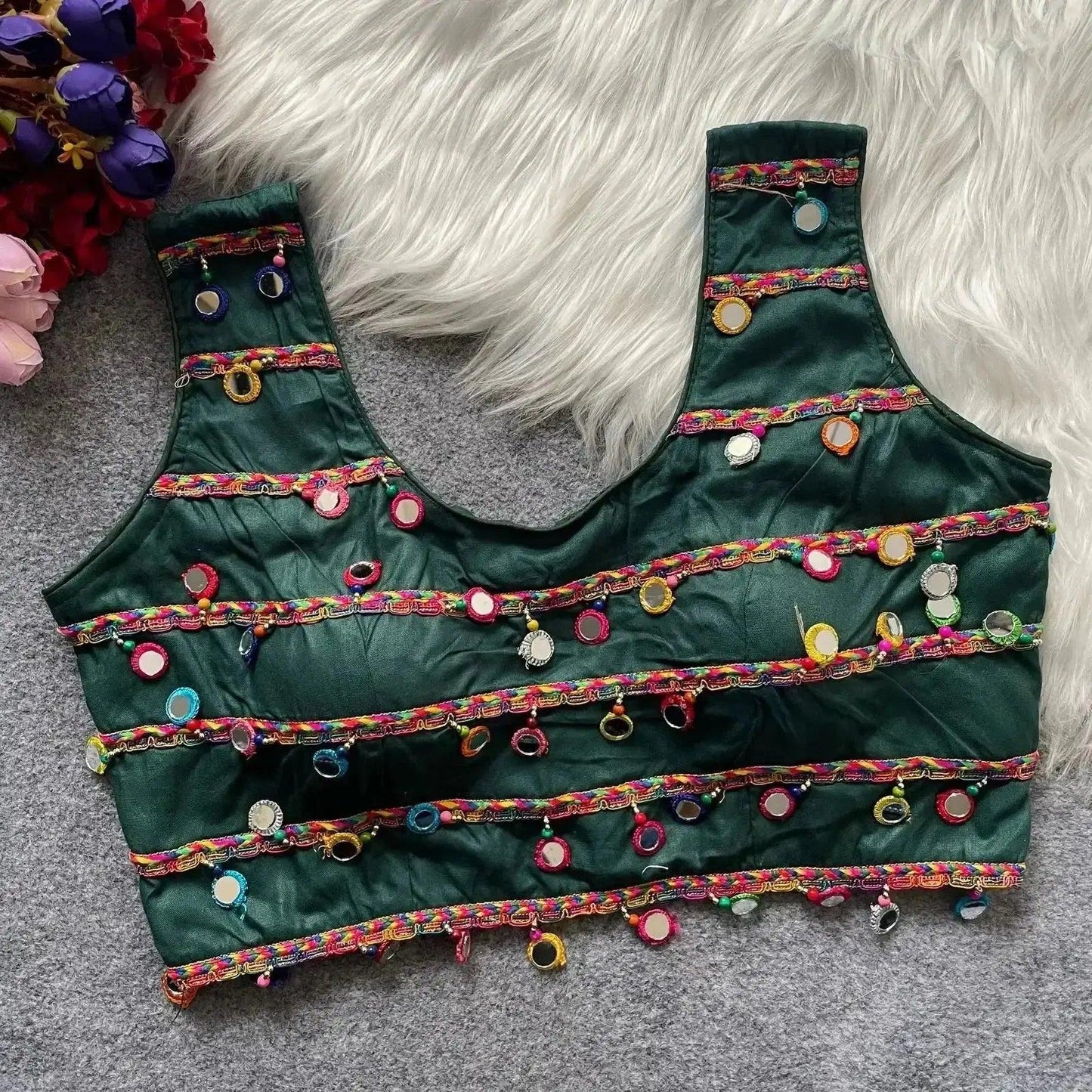 traditional navratri special halter neck blouse - rpd fashion