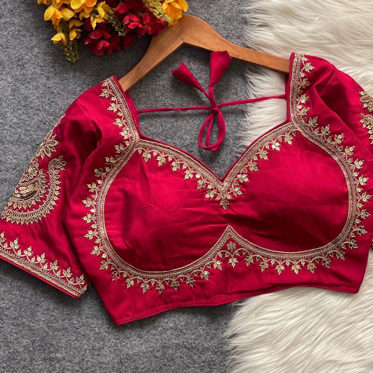 soft silk sabyasachi cut blouse - elegant design - rpd fashion