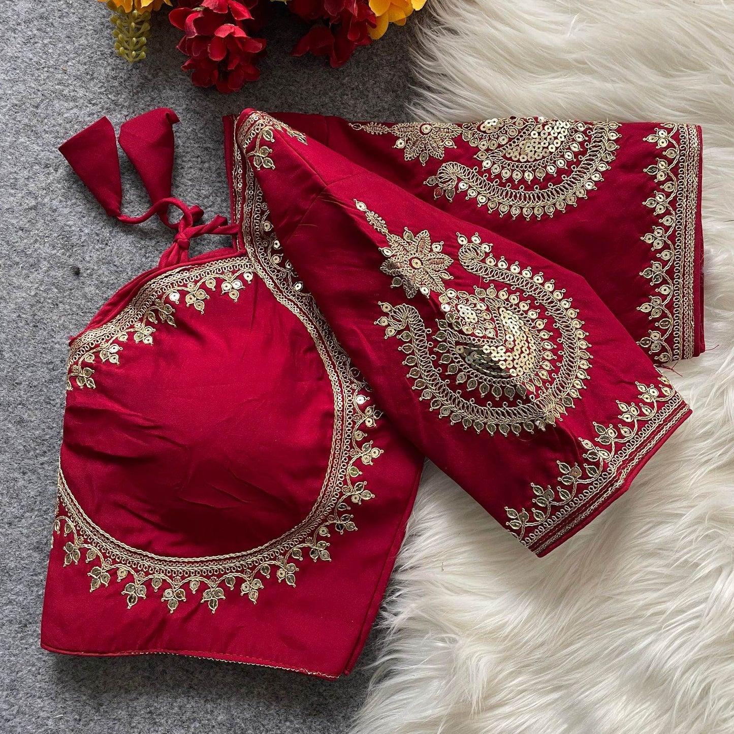 soft silk sabyasachi cut blouse - elegant design - rpd fashion