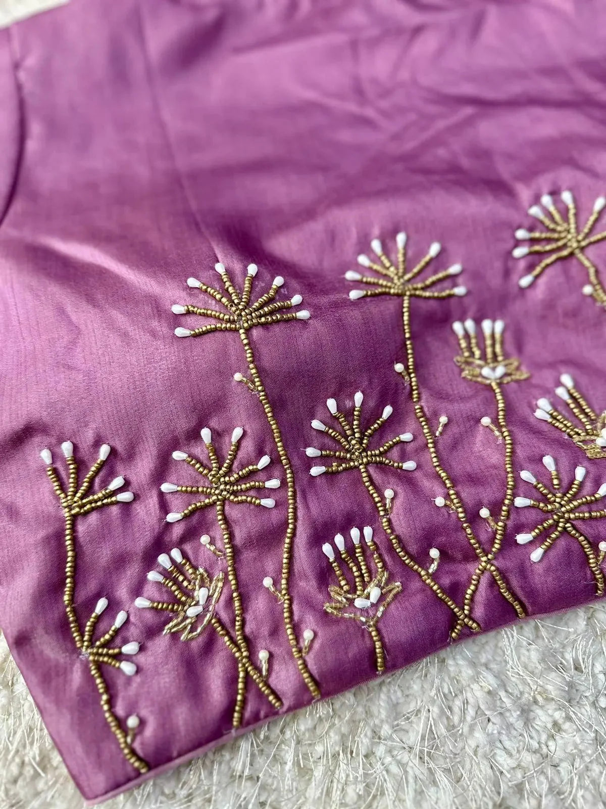 bridal red embroidered wedding blouse back design - rpd fashion