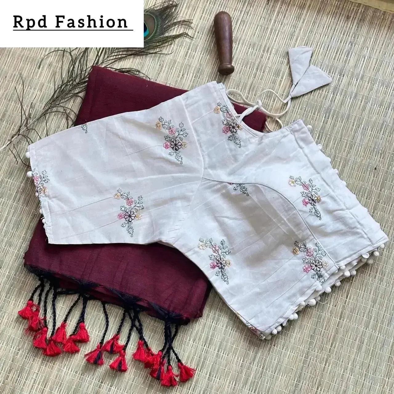 khadi cotton saree - rpd fashion