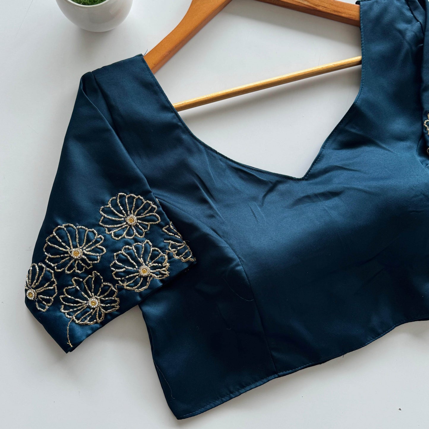 golden handwork blouse for festivals - rpd fashion