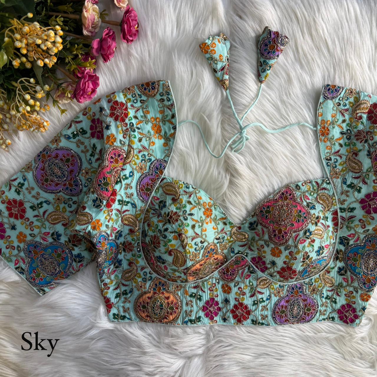 elegant readymade bridal blouses online