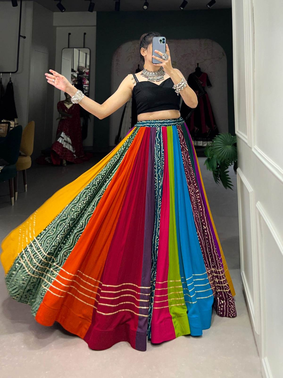 pure cotton navratri chaniya choli - celebrate in style - rpd fashion