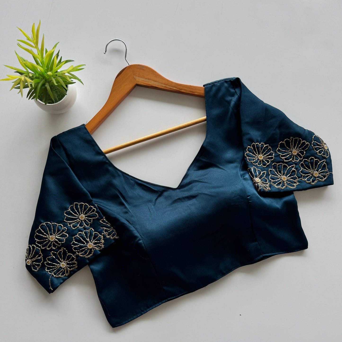 a beauty of golden handwork work all over blouse rpd fashion