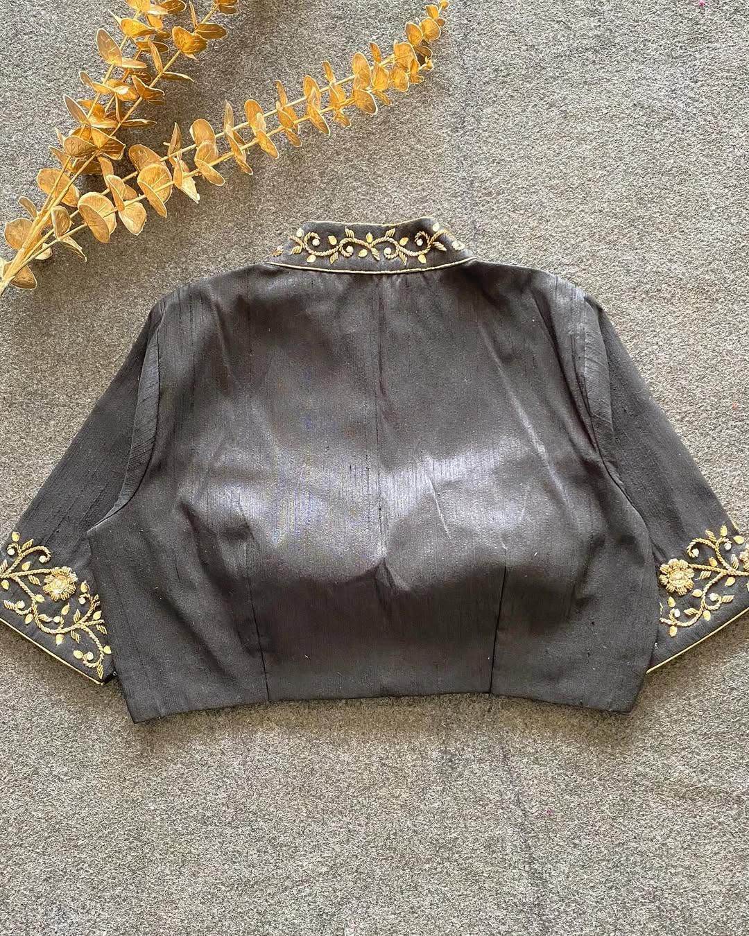 premium banglori silk handcrafted blouse with intricate work - rpd fashion