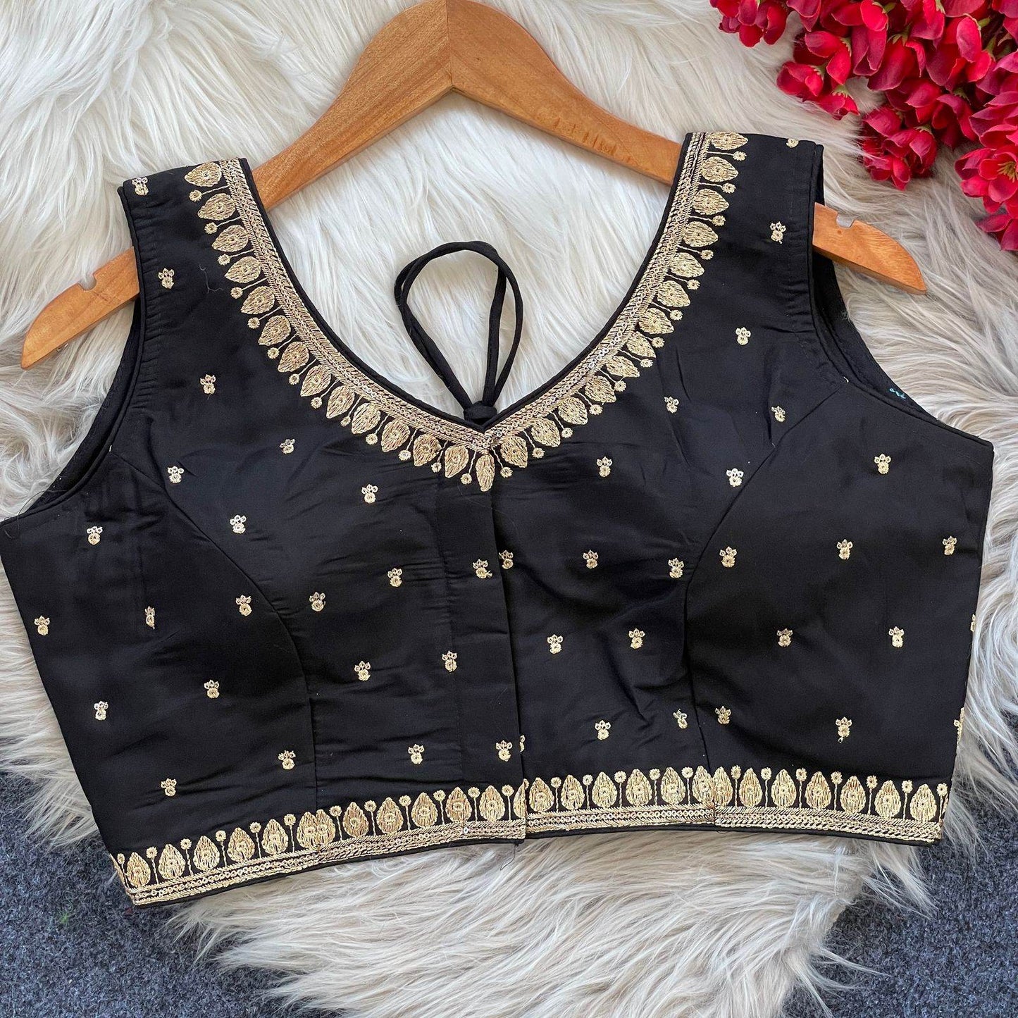 elegant heavy embroidery blouse with sequence work - rpd fashion