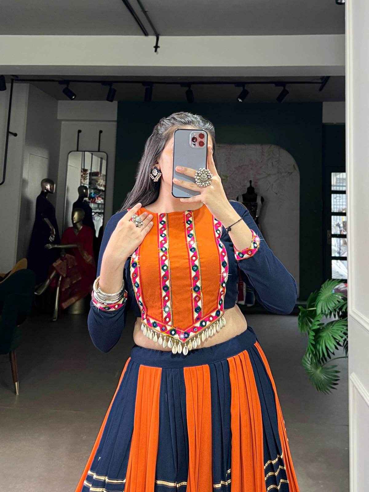 most trending navratri lehenga choli heavy flair - rpd fashion