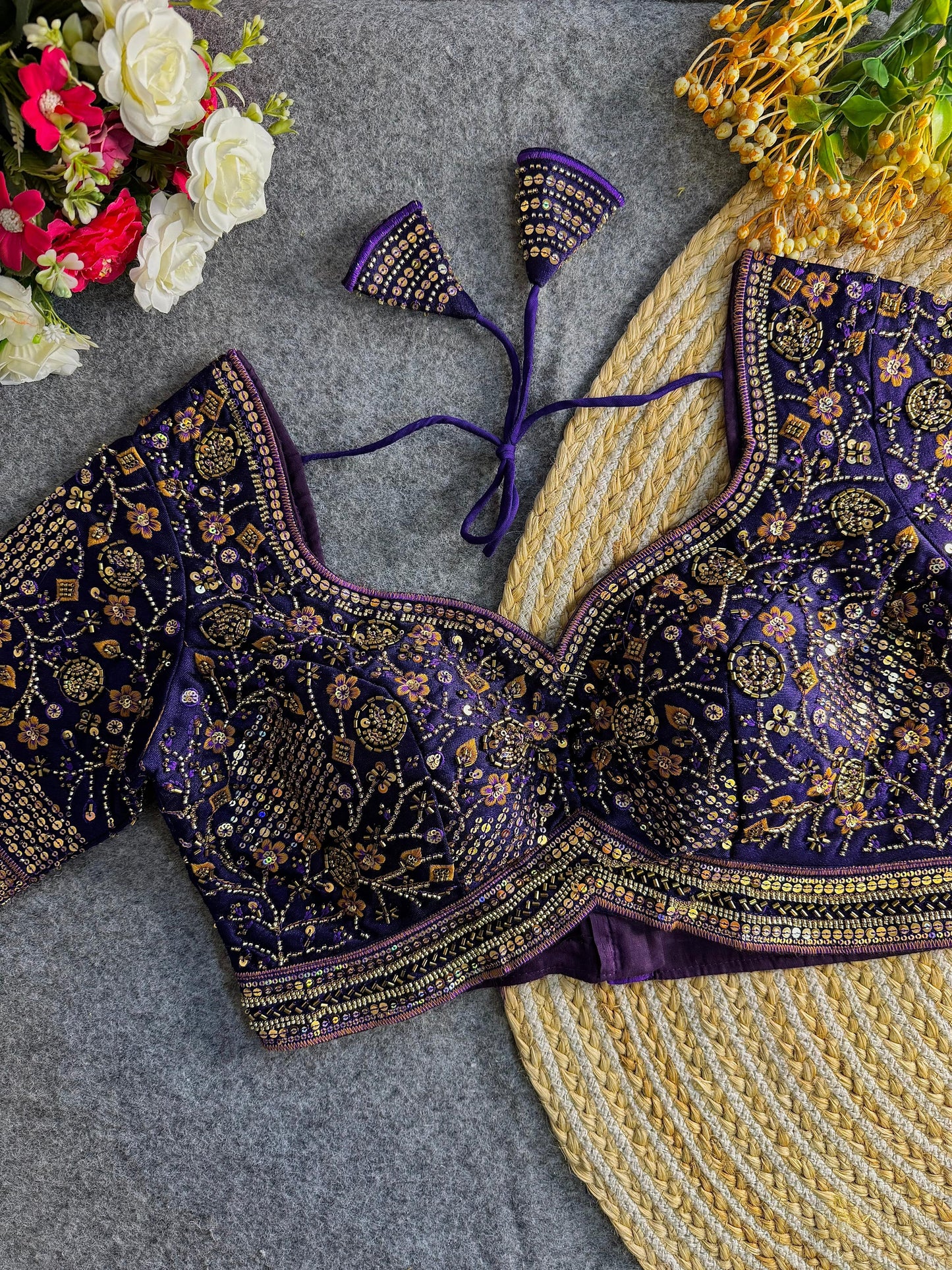 sabyasachi inspired handwork blouse