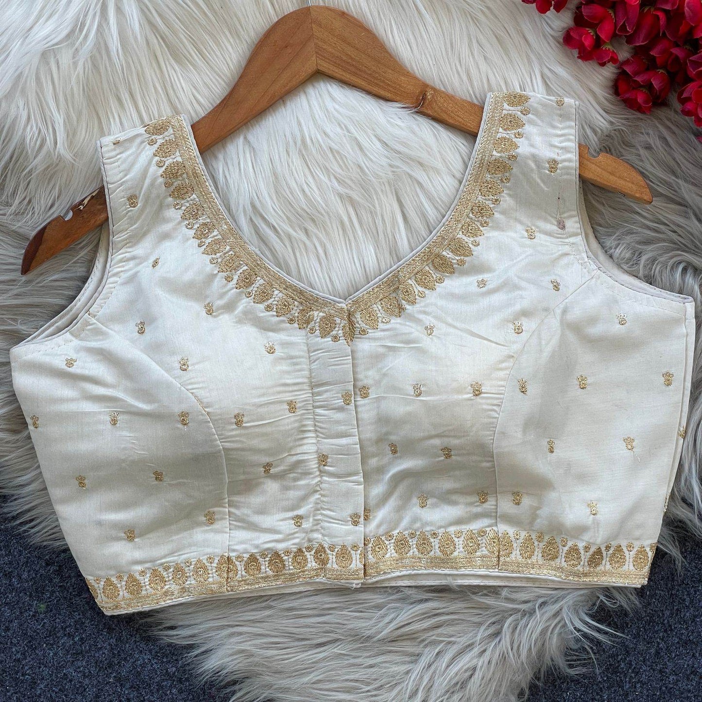elegant heavy embroidery blouse with sequence work - rpd fashion