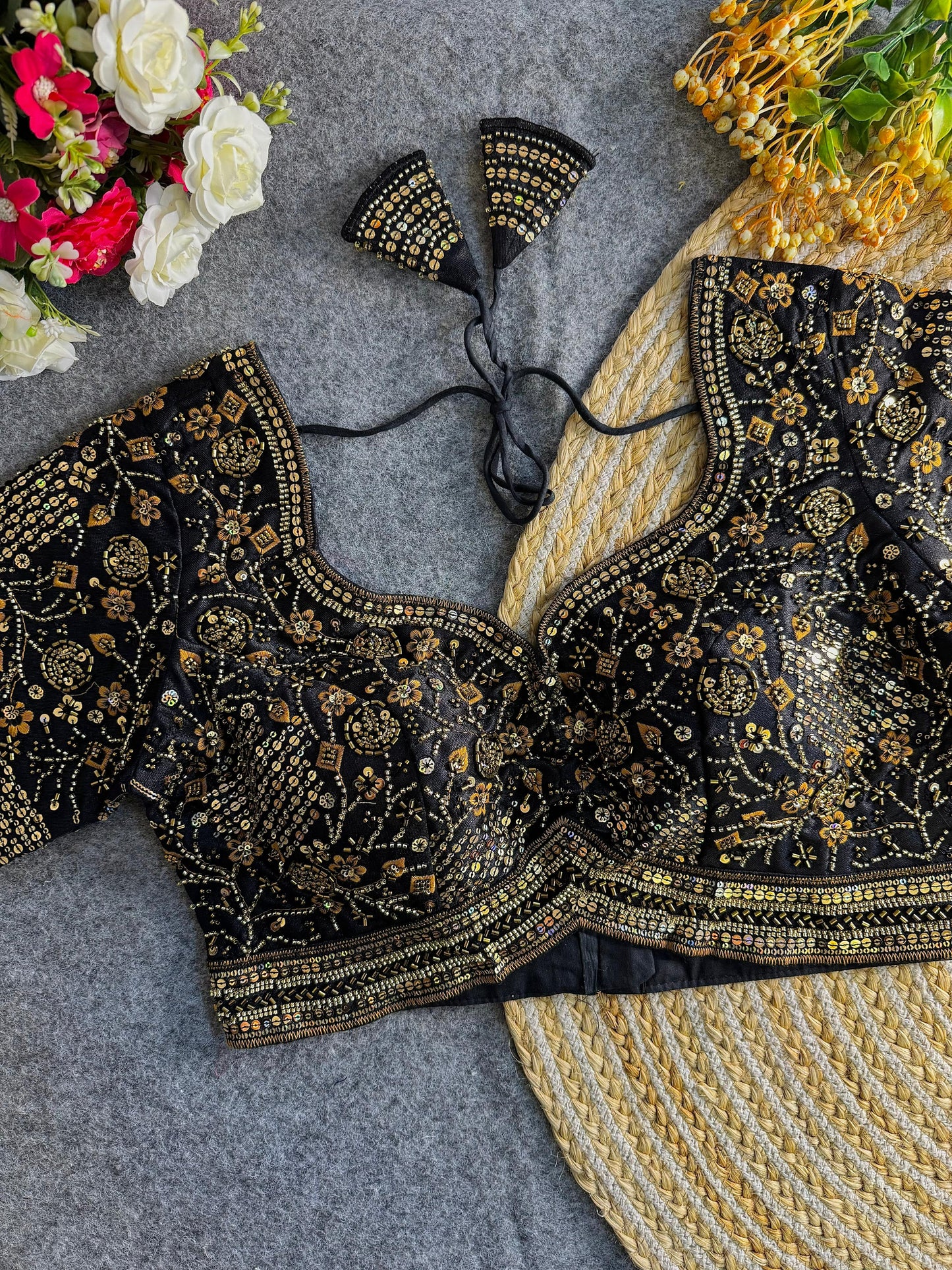 sabyasachi inspired handwork blouse
