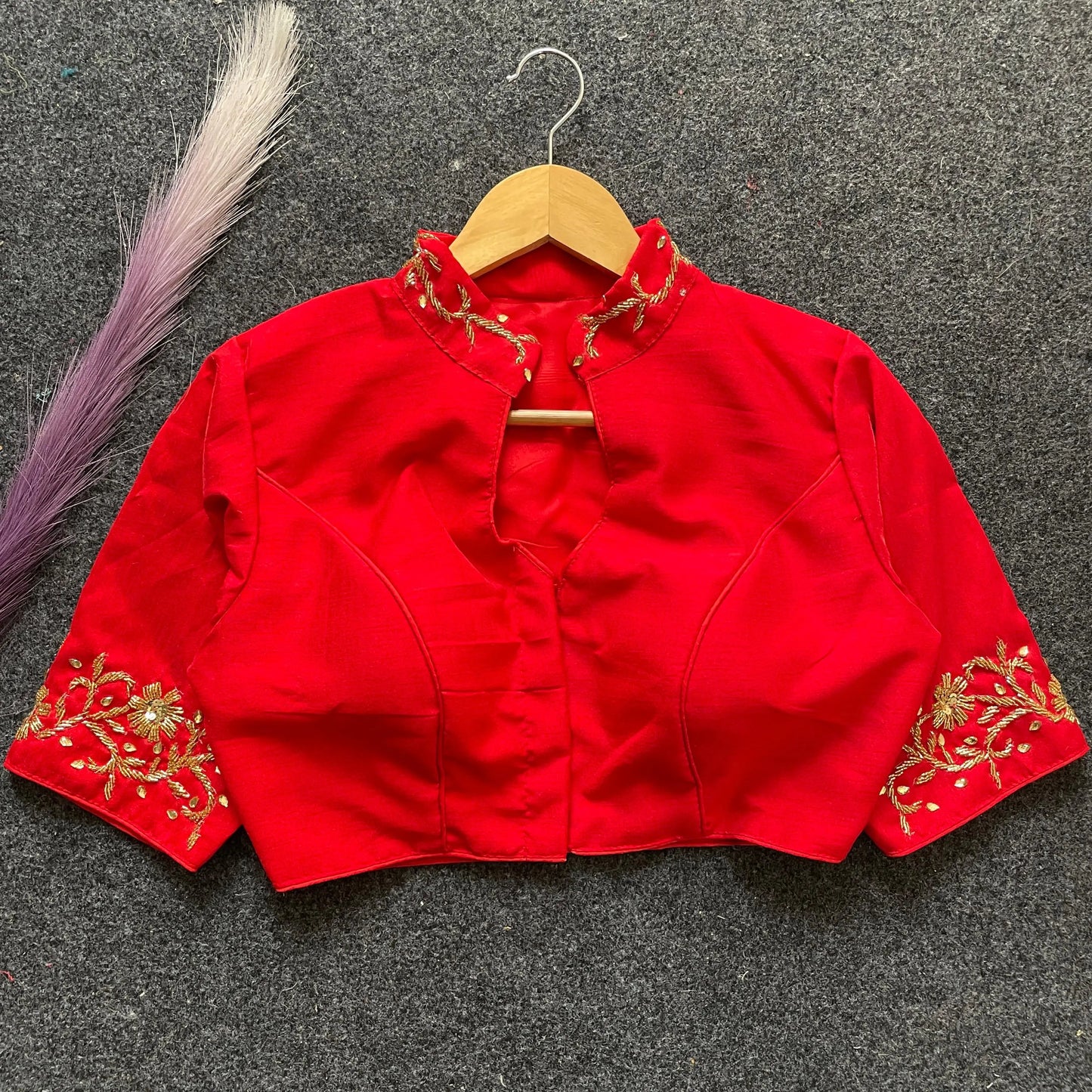 premium banglori silk handcrafted blouse with intricate work - rpd fashion