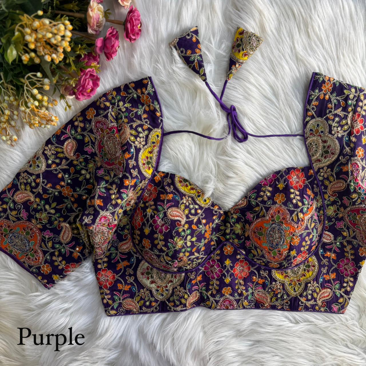 elegant readymade bridal blouses online