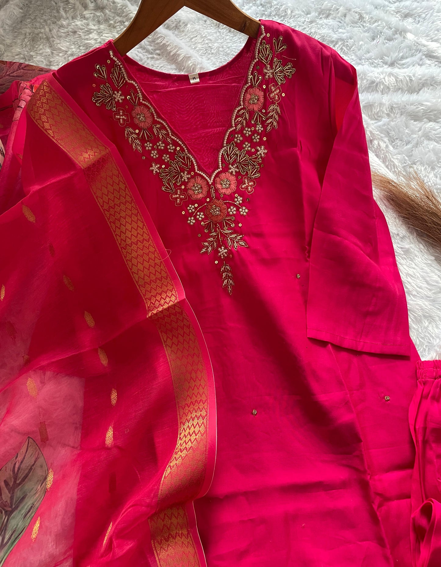 presenting new handwork kurta set collection