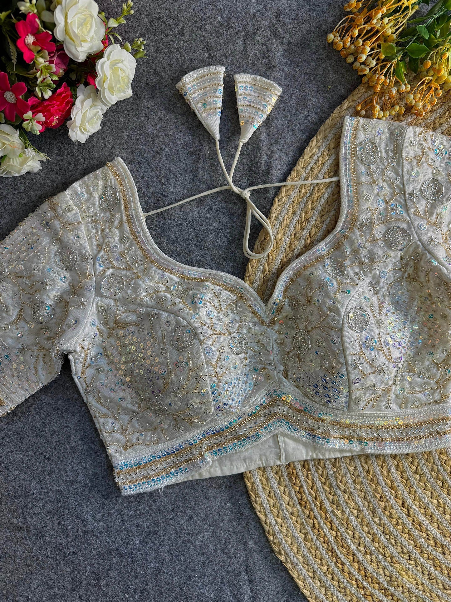 sabyasachi inspired handwork blouse - rpd fashion
