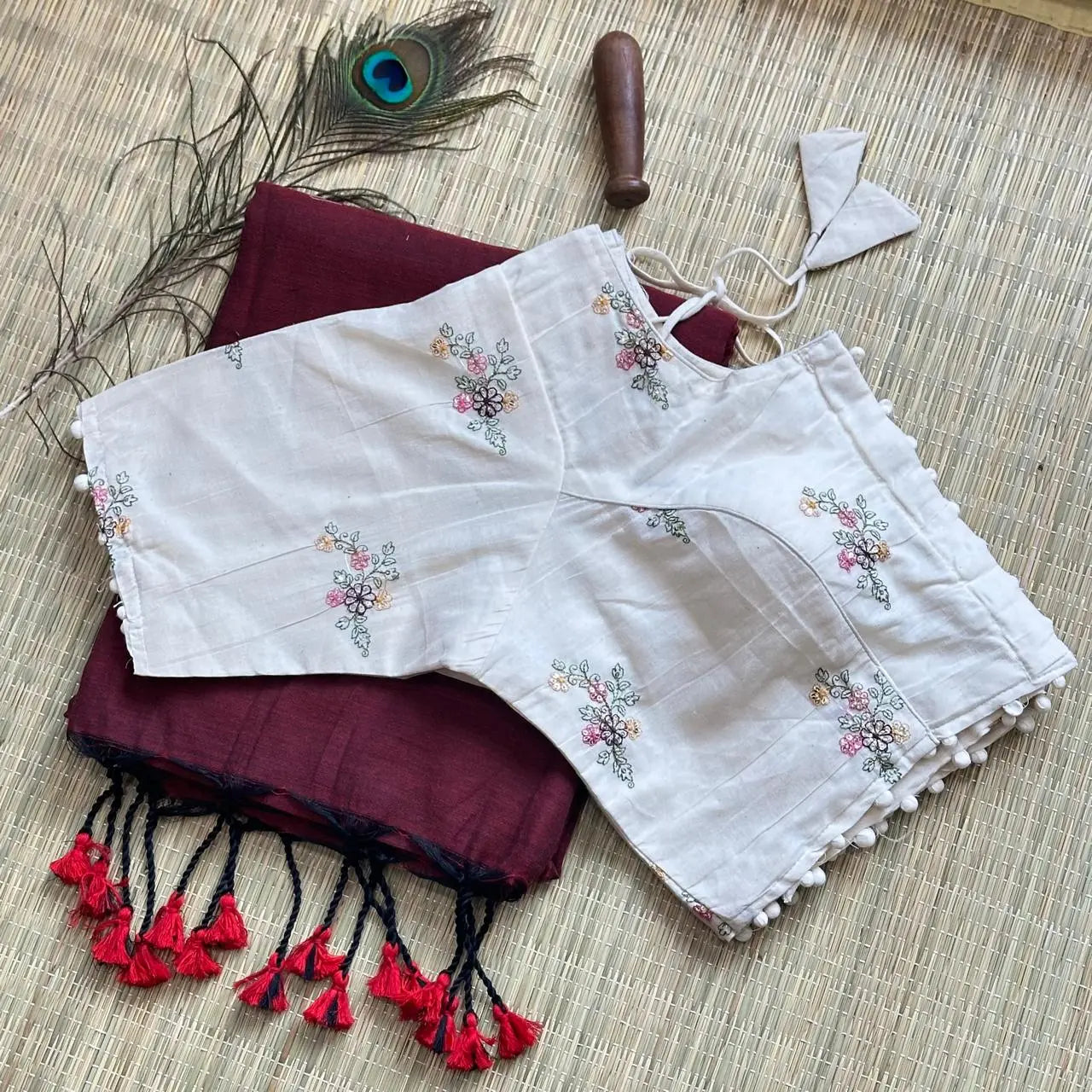 khadi cotton saree - rpd fashion