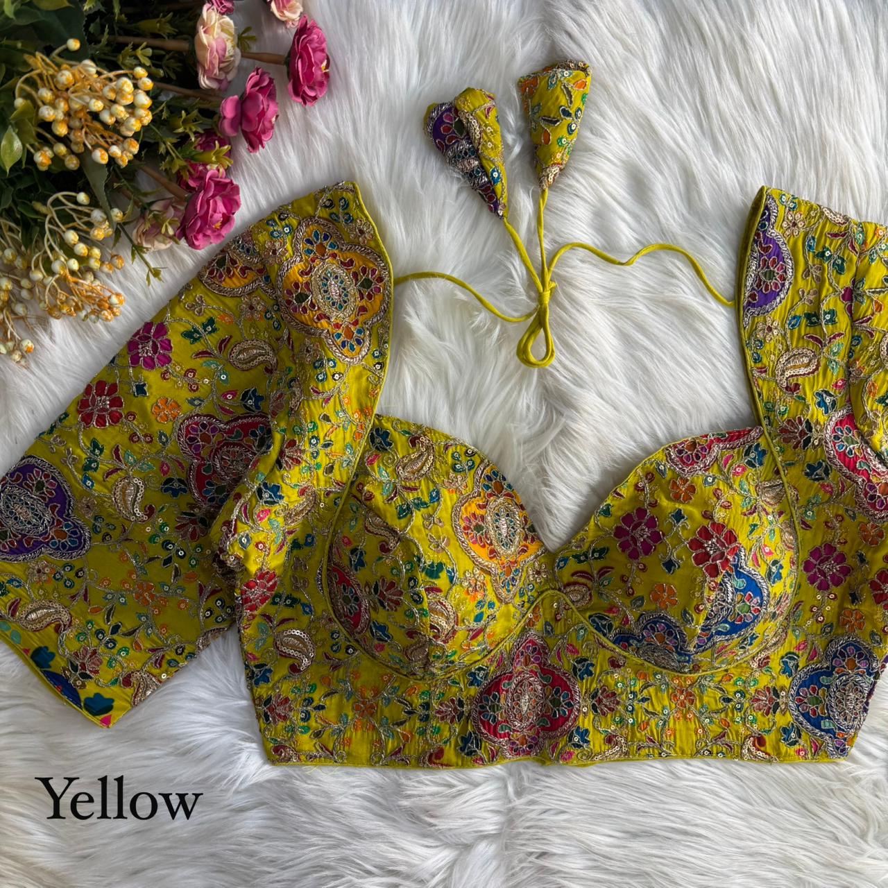 elegant readymade bridal blouses online