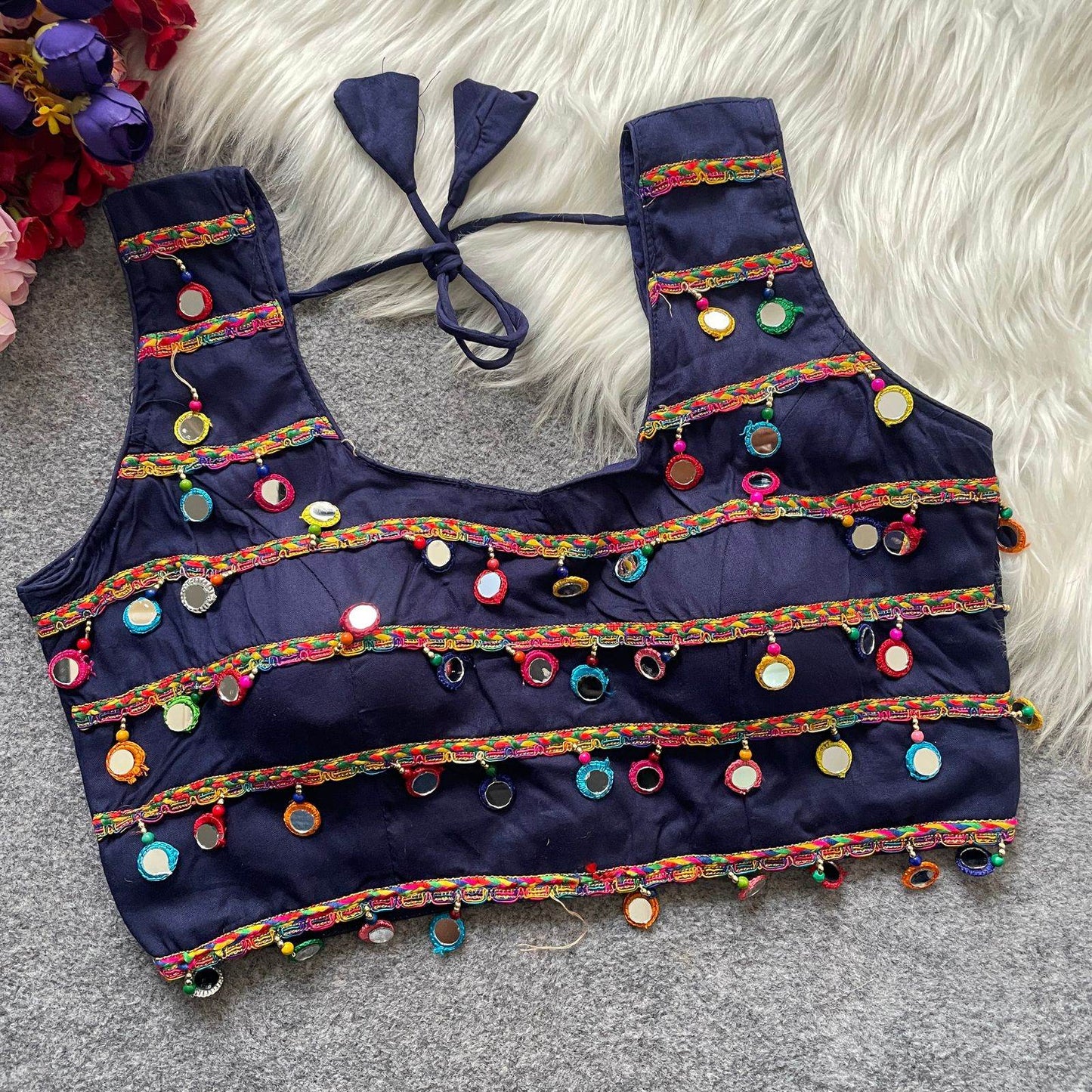 traditional navratri special halter neck blouse - rpd fashion