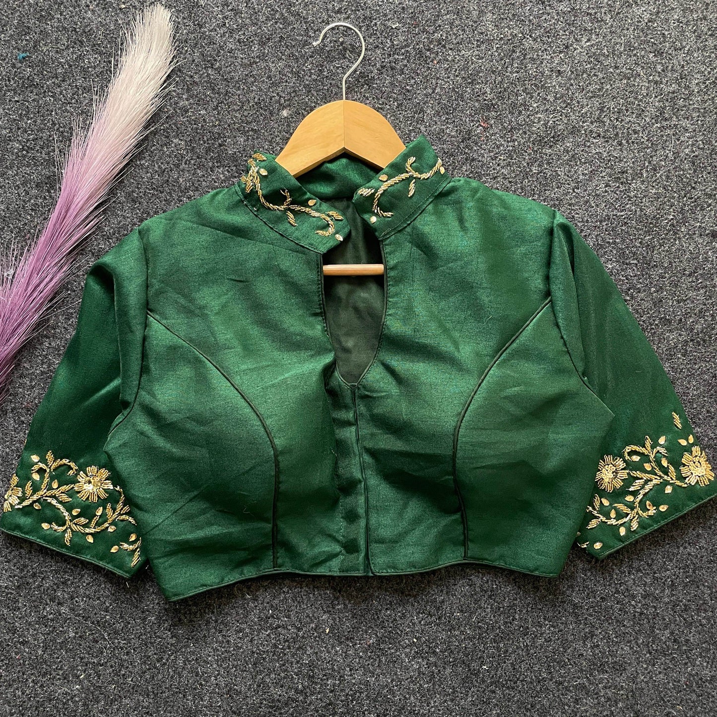 premium banglori silk handcrafted blouse with intricate work - rpd fashion