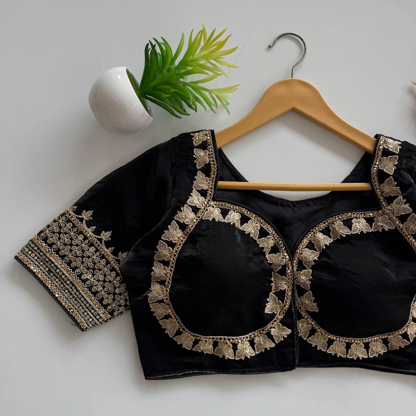 beautiful embroidery sequence blouse cover - rpd fashion