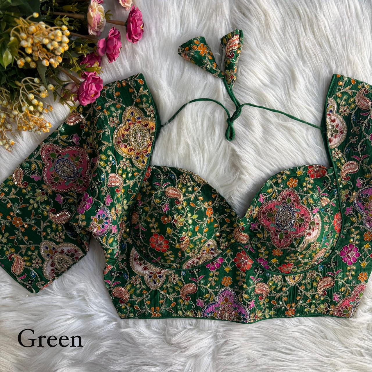 elegant readymade bridal blouses online
