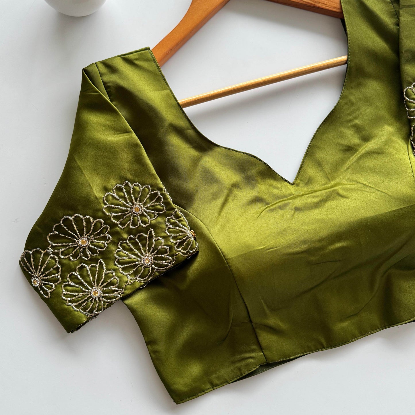 golden handwork blouse for festivals - rpd fashion