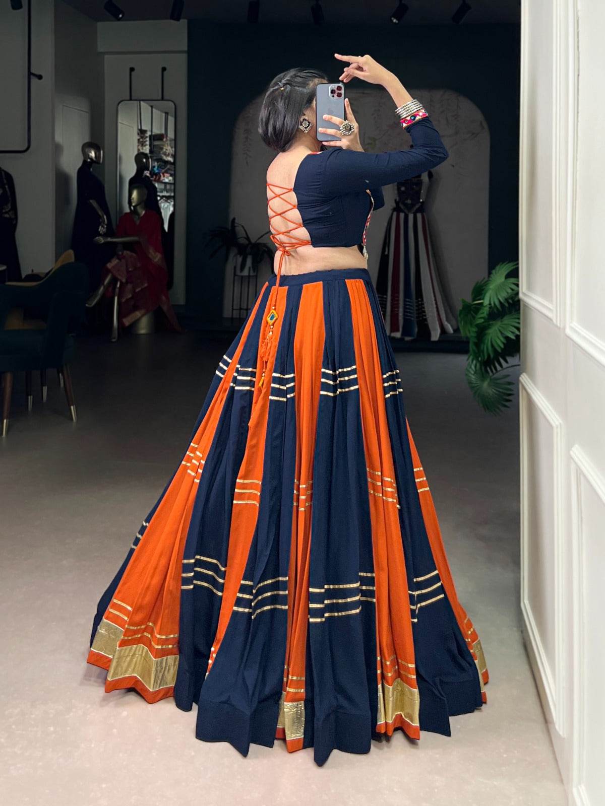 most trending navratri lehenga choli heavy flair - rpd fashion