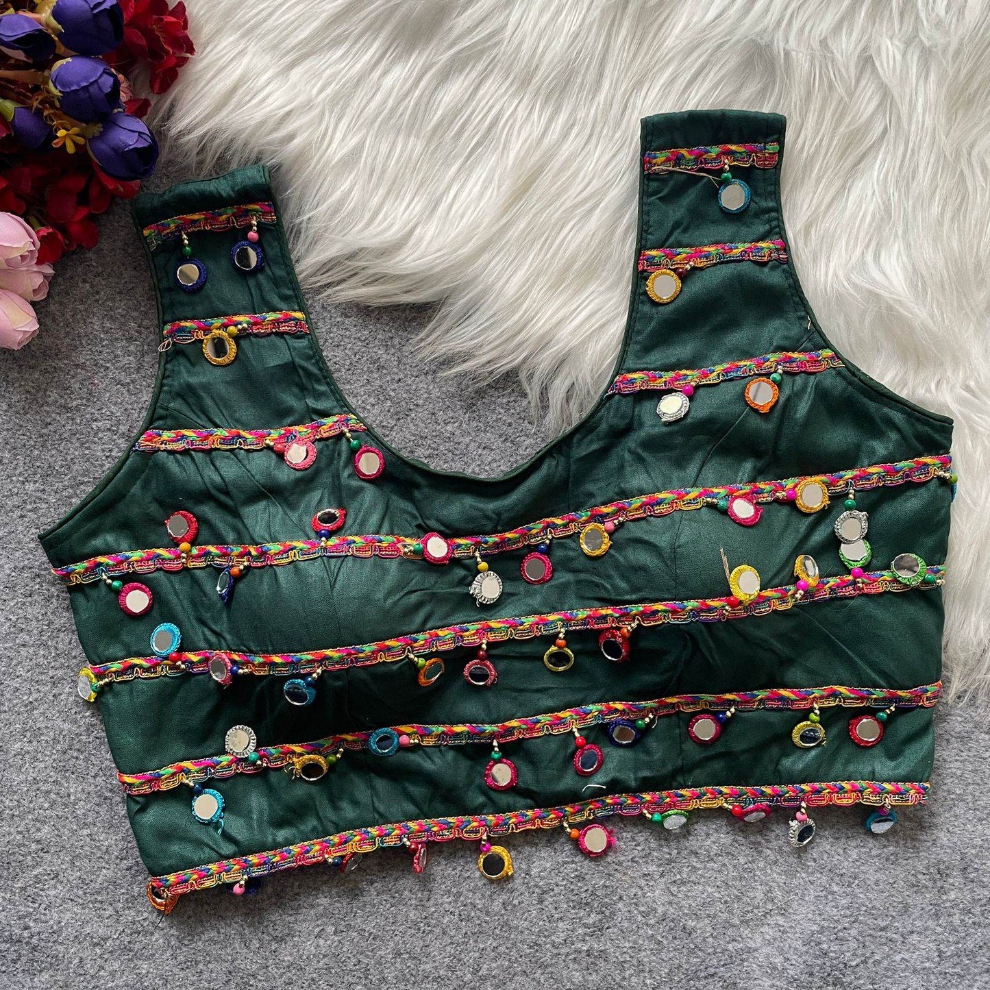 traditional navratri special halter neck blouse - rpd fashion
