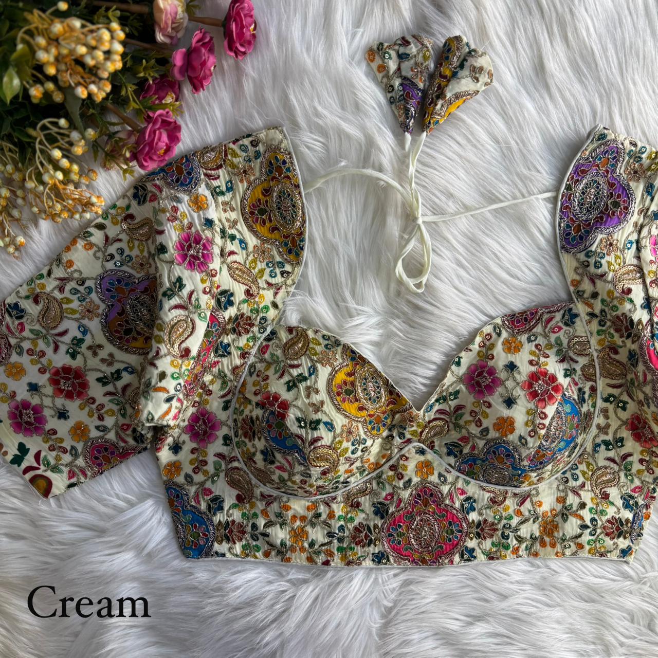 elegant readymade bridal blouses online