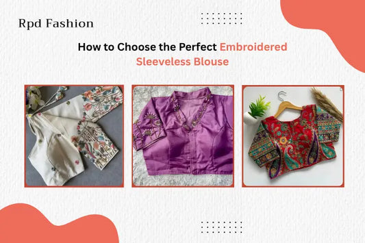 Embroidered Sleeveless Blouse