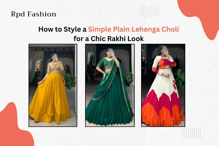 Simple Plain Lehenga Choli
