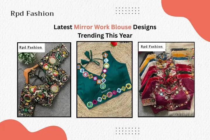 Trending Mirror Work Blouse Designs
