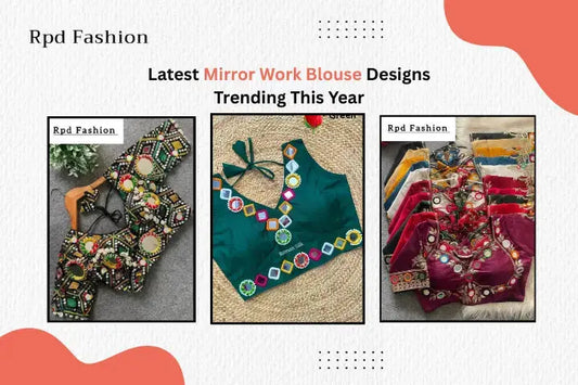 Trending Mirror Work Blouse Designs