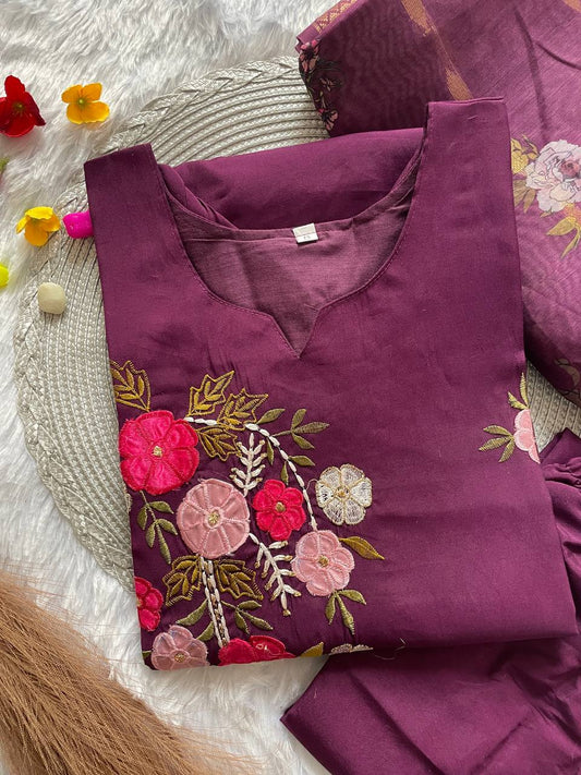 Presenting new handwork kurta set collection