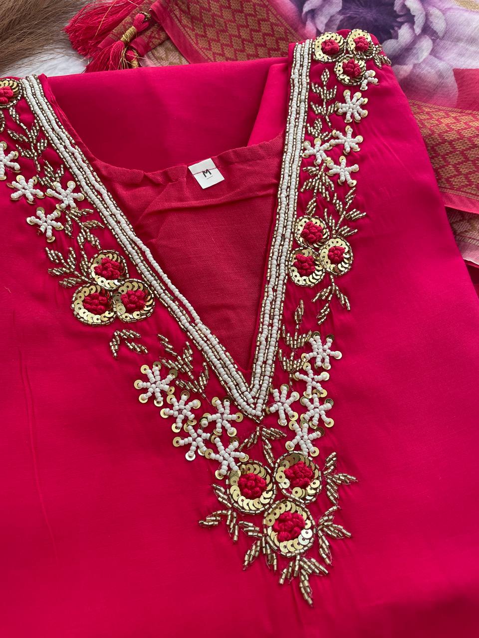 presenting new handwork kurta set collection