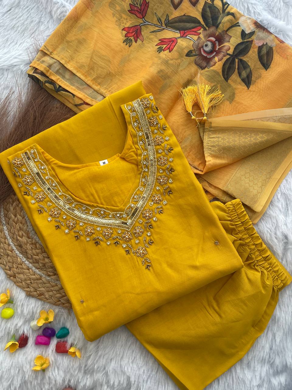 presenting new handwork kurta set collection&nbsp;