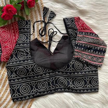 Ajrakh Cotton Halter Neck Blouse - Elegant Partywear - RPD Fashion