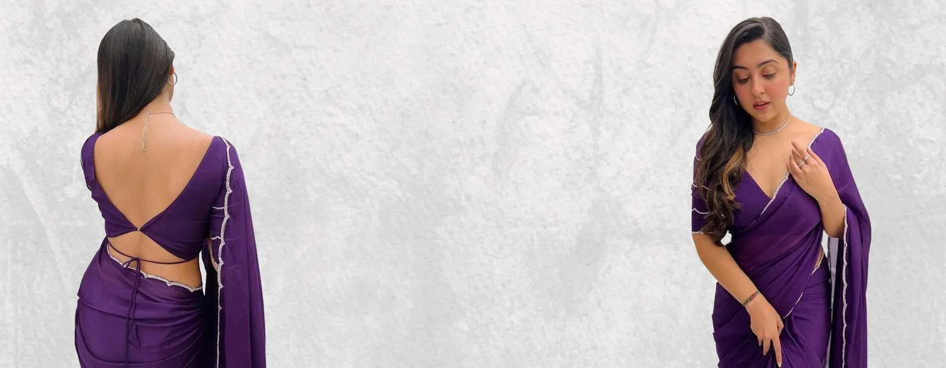 
Back and Front Saree Views