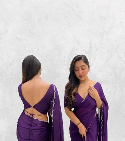 Back and Front Saree Views