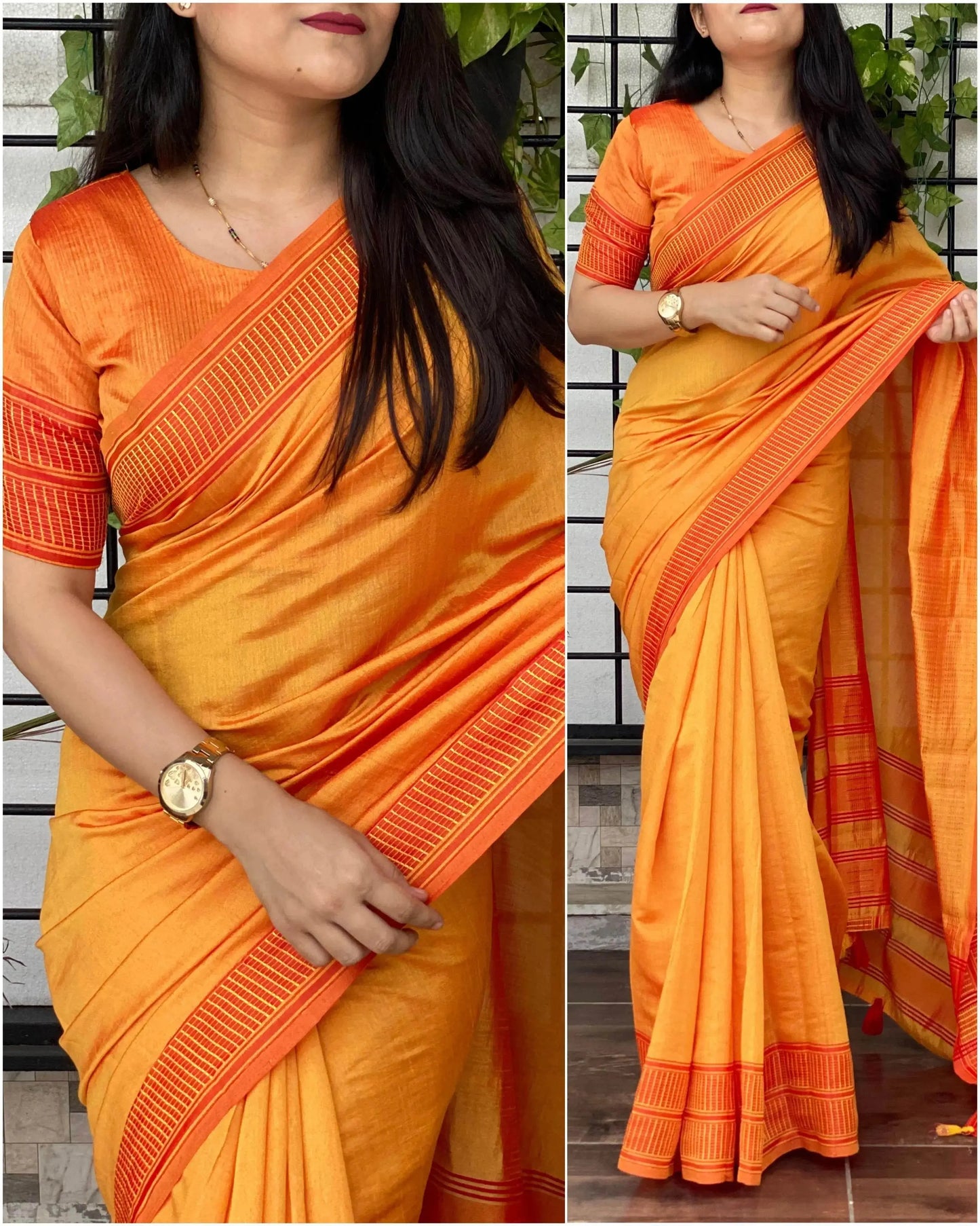 beautiful designer soft bamboo silk saree - rpd fashion