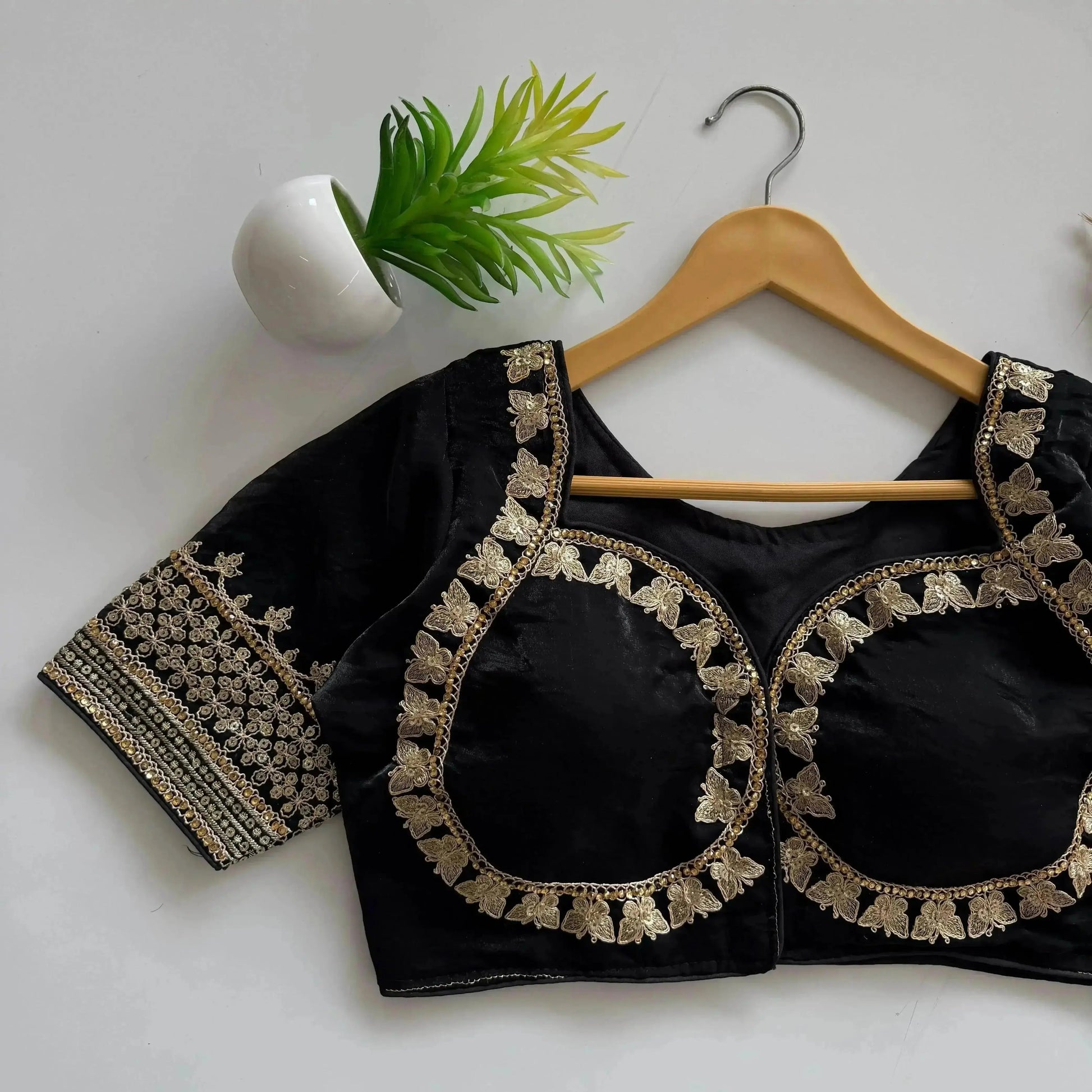 Beautiful Embroidery Sequence Blouse Cover - RPD Fashion